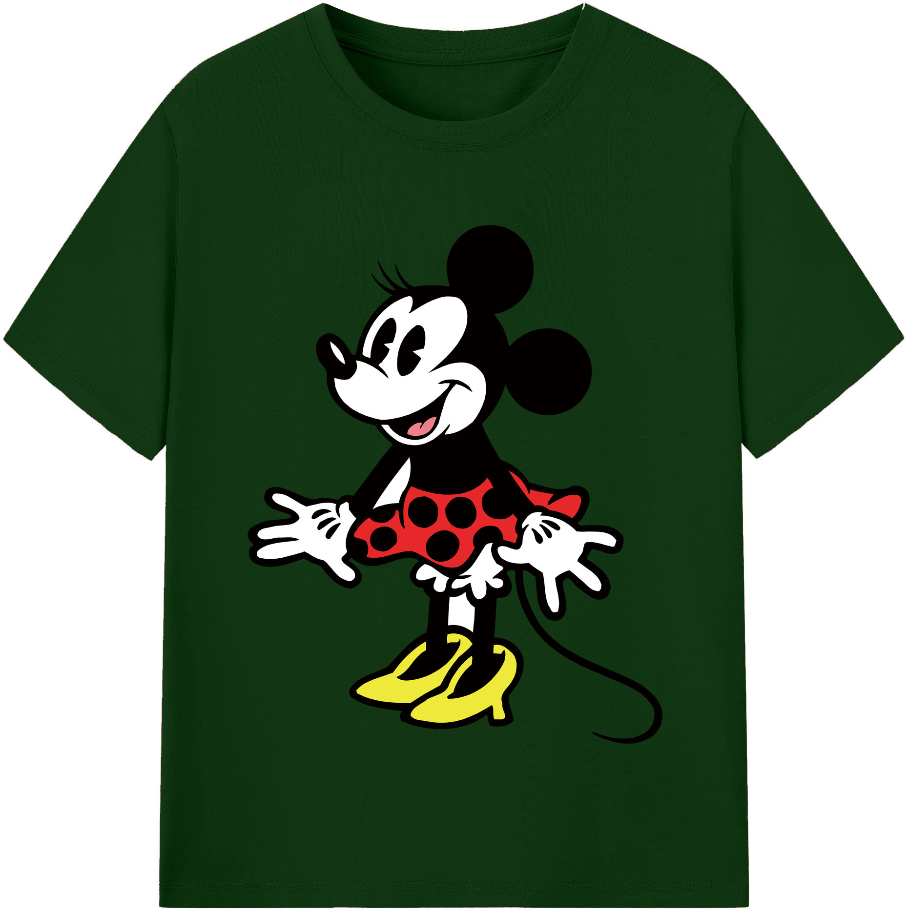 （画像用） ミッキーマウス Mickey Mouse 綿100％半袖Tシャツ（フロントプリント）